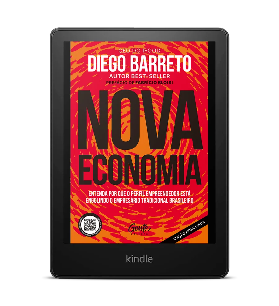 Nova Economia, Edição Atualizada, aberto num Kindle